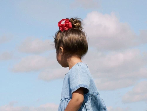 Name It hårklemme med spiced coral blomst